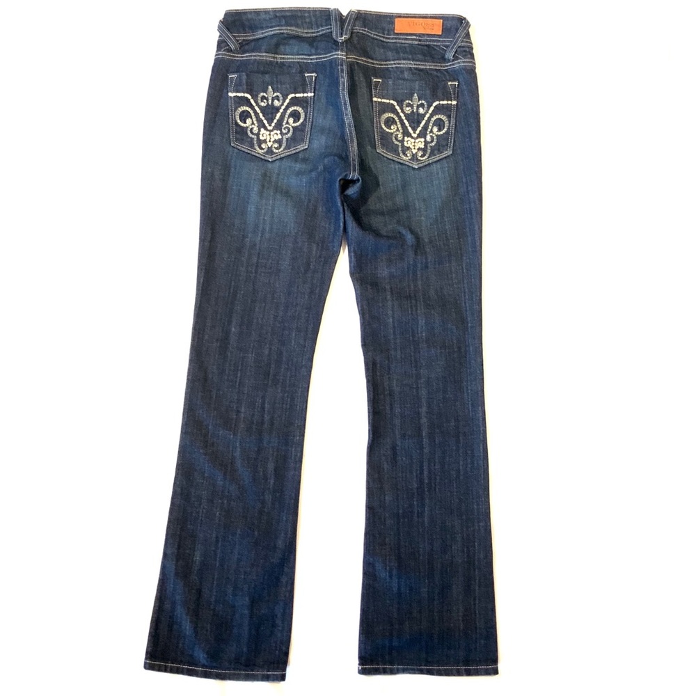 Vigoss Bootcut 7/8 Dark Wash Bling